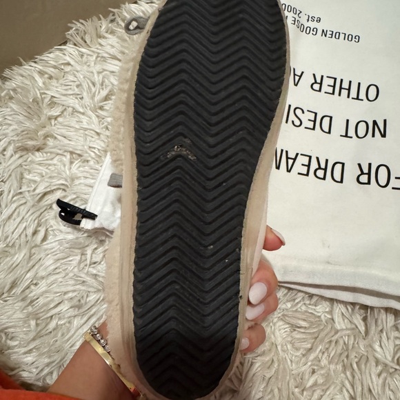 Golden Goose Superstar Sabot Sneaker Mules white leather with Shearling Lining - Picture 10 of 12